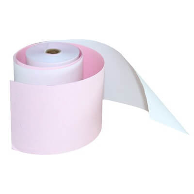 Till Rolls 2-Ply 76mm White Pink Pack of 20 