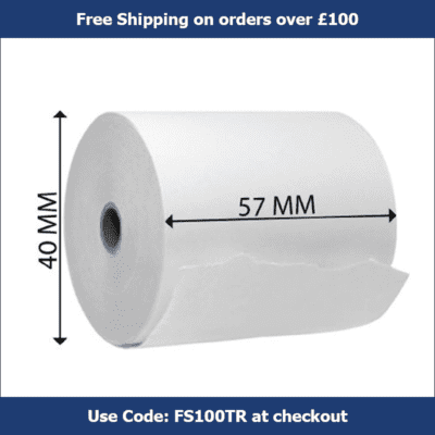 Buy 57mm x 40mm Credit Card Rolls Box 20 from Tills Direct